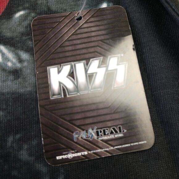 NWT Kiss Faux Real Ugly Christmas Tee size Medium - Picture 7 of 12